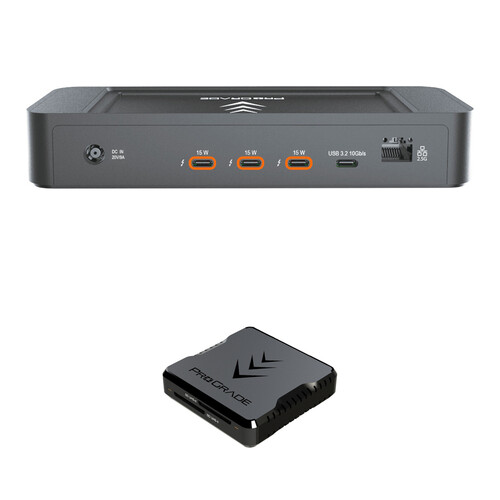 ProGrade Digital PG25 Thunderbolt 5 Dock with Dual-Slot UHS-II SDXC Card Reader (North American Power Cable)