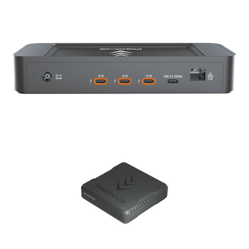 ProGrade Digital PG25 Thunderbolt 5 Dock with 2TB PG10.5 Pro Mini External SSD (North America Power Cable)