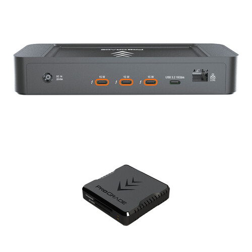 ProGrade Digital PG25 Thunderbolt 5 Dock with CFexpress Type B & UHS-II SDXC Card Reader (North American Power Cable)
