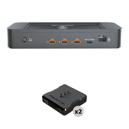 ProGrade Digital PG25 Thunderbolt 5 Dock with 2x CFexpress Type B & UHS-II SDXC Card Reader (North American Power Cable)