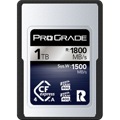 ProGrade Digital 1TB CFexpress 4.0 Type A Iridium Memory Card