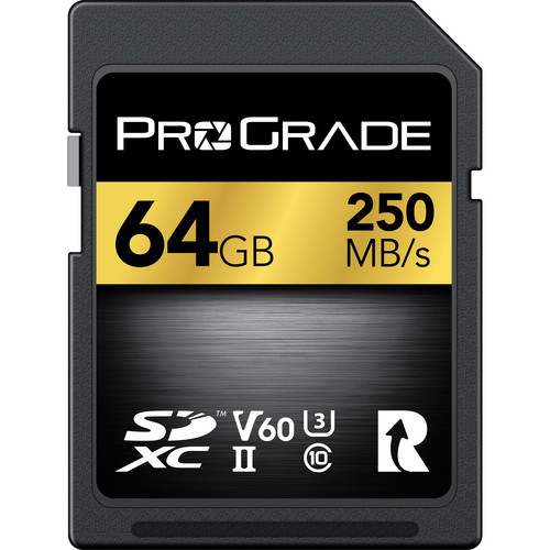 ProGrade Digital 64GB Gold UHS-II SDXC Memory Card