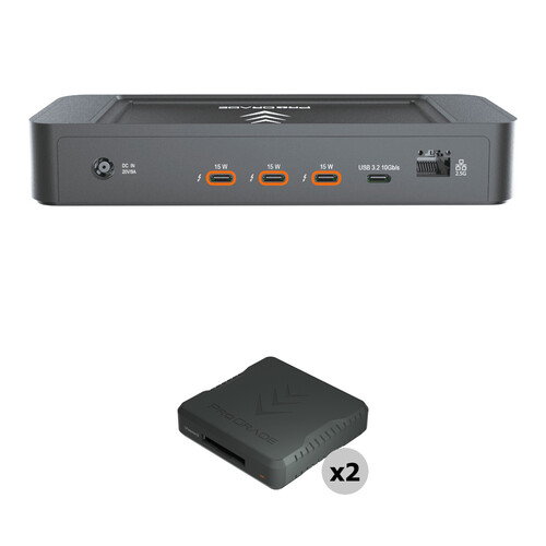 ProGrade Digital PG25 Thunderbolt 5 Dock with 2x CFexpress Type B USB 4.0 Single-Slot Card Readers