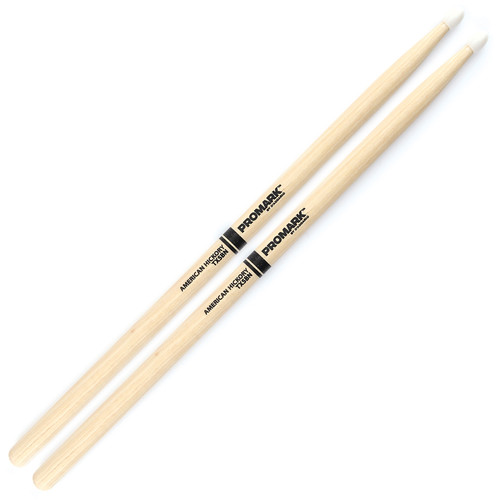 Promark TX5BN Hickory 5B Nylon Tip Drum Sticks by D'Addario