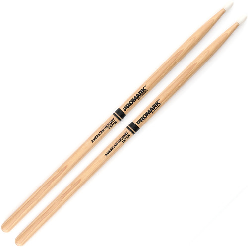 Promark TX7AN Hickory 7A Nylon Tip Drum Sticks by D'Addario