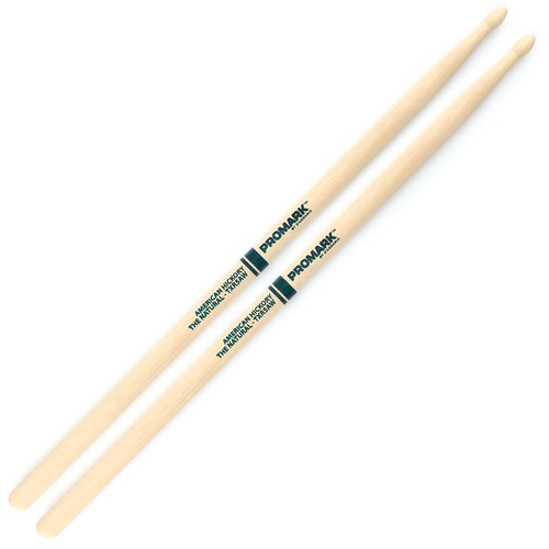 Promark TXR5AW Hickory 5A "The Natural" Wood Tip Drum Sticks by D'Addario