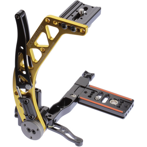 ProMediaGear BBX2 Boomerang Flash Bracket with Universal QR Plate (Gold, Right-Handed)