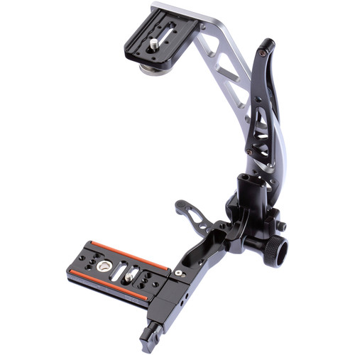 ProMediaGear BBX2 Boomerang Flash Bracket with Universal QR Plate (Titanium, Right-Handed)