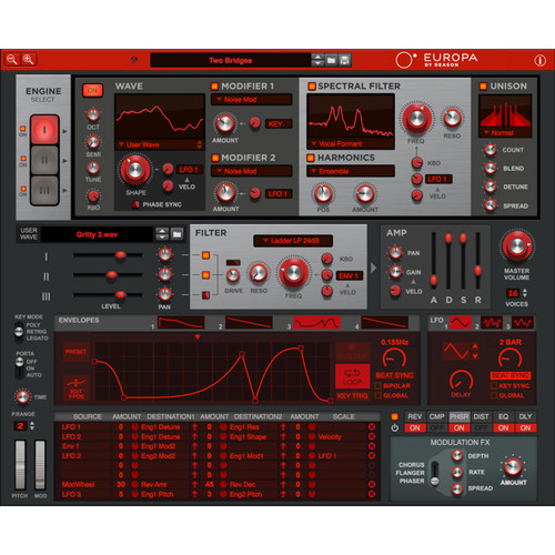 Propellerhead Software Europa by Reason - Spectral Wavetable Synthesizer (Download)