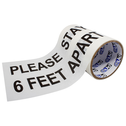 ProTapes Pro 4000 "Please Stay 6 Feet Apart" Sign (6 x 10", 20 Signs)
