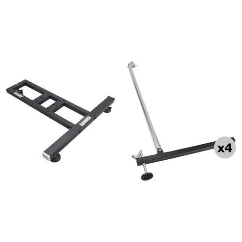 ProX Ground Support Stabilizing T-Base with 4 x Outrigger Support Bases Kit