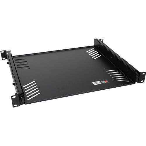 ProX Sliding Rack Tray Shelf (19", 1 RU, Black)