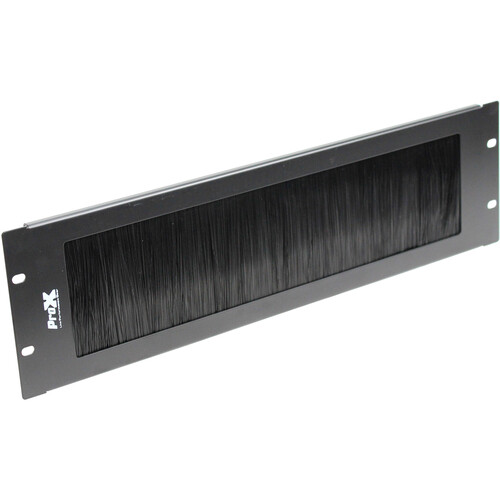 ProX T-P3BR Rack Panel Brush Cable Management Slot Strip (3 RU)