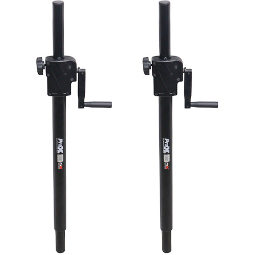 ProX Crank System Adjustable Speaker-Subwoofer Pole (34 to 52", 2-Pack)