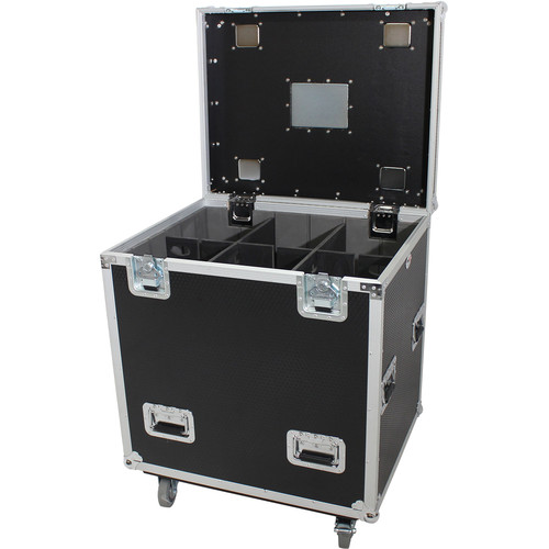 ProX TruckPaX Heavy-Duty Truck Pack Utility Flight Case with Divider & Tray (Black, 2-Pack)