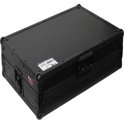 ProX Flight Case for Numark NV/NVII Controller with Laptop Shelf (Black on Black)