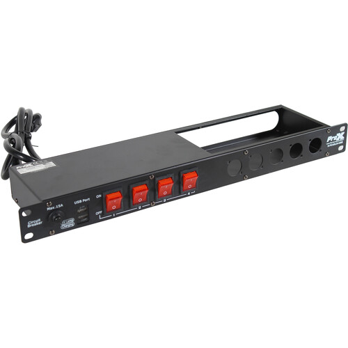 ProX 4-Channel Switch Panel with 2 USB Charging X-PC4XLR-USB B&H