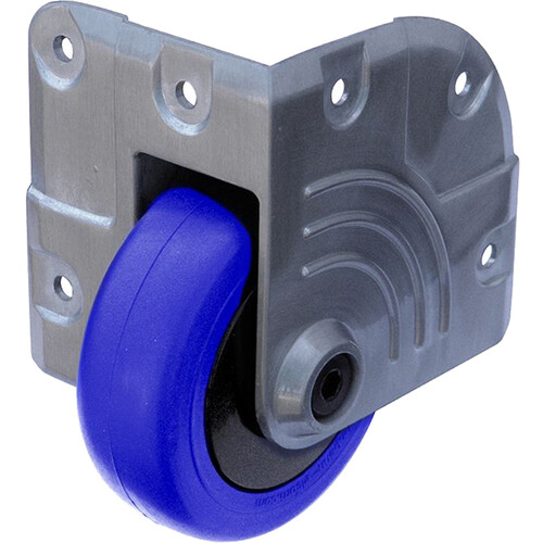 ProX X-PEW8675-HD Penn-Elcom 3" Heavy-Duty Zinc Corner Caster with Blue Wheel