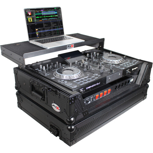 ProX Flight Case for Denon Prime 2 Standalone DJ System(Black-on-Black)