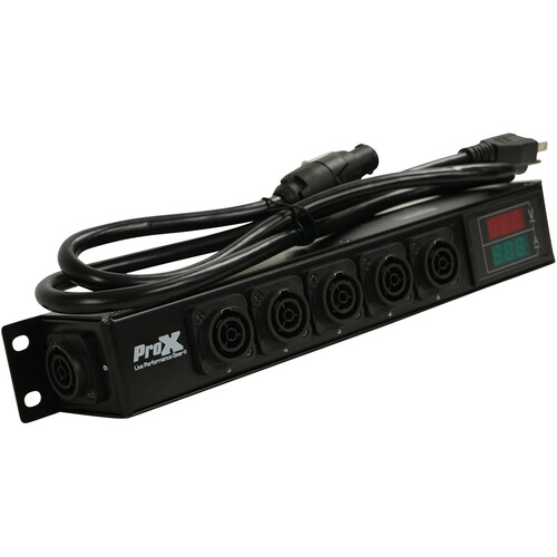 ProX Power Center X-PWTR1LEDX6 DANA 6-NEUTRIK PowerCON TRUE 1 Connector Power Strip