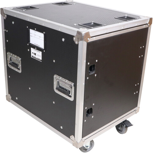 ProX Vertical Rack to Rack Shock Mount Case with 2 Sliding Slam Doors (24", 12 RU)