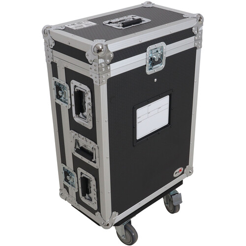 ProX Flight Case with Doghouse Compartment and Caster
