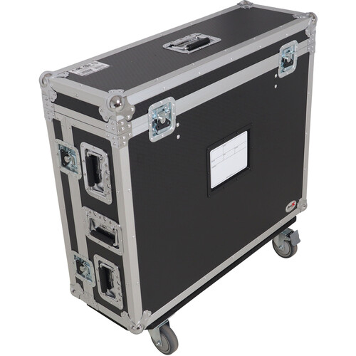 ProX Flight Case with Doghouse Compartment and Caster Wheels for Allen & Heath QU7