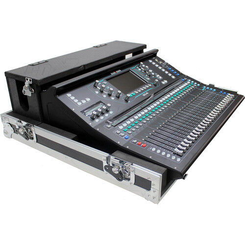 ProX SQ6 Console Flight Case with Doghouse and Wheels