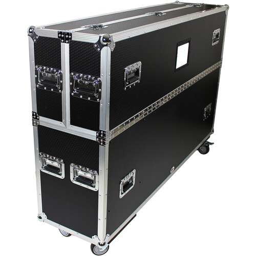 ProX Universal Flight Case for 2 Flat Panel LED/LCD Plasma TV Monitors (70 to 90")