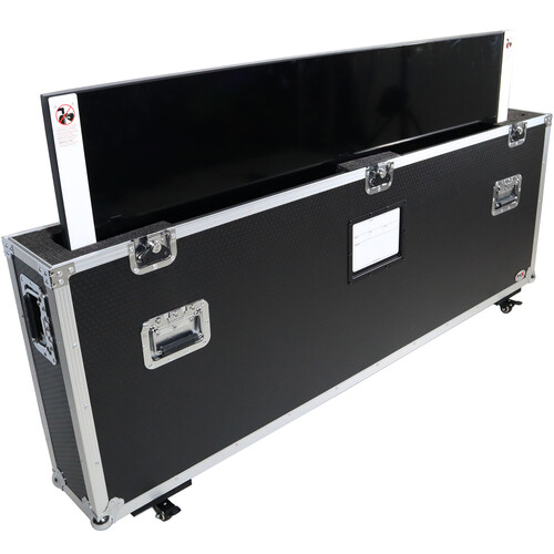 ProX ATA Flight Case with Low-Profile Wheels for Single Flat-Panel Monitor (55 to 70")