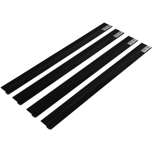 ProX Stage Skirt Hook Profile Bar with Integrated Hook-and-Loop Strip (2', 4-Pack)