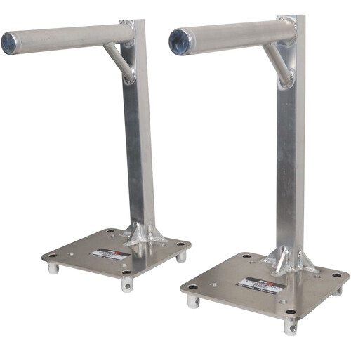 ProX Inverted Lighting Mount Top Plate with 24 x 16" Mounting Arm (2-Pack, Silver)