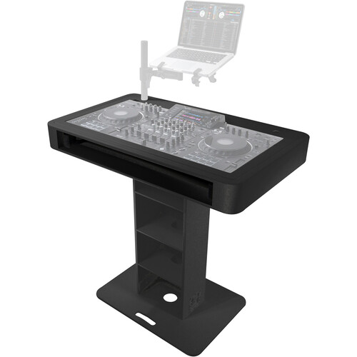 ProX XZF-DJCT BL DJ Control Tower / Podium Travel Stand for DJ Controllers with Hard Case (Black)