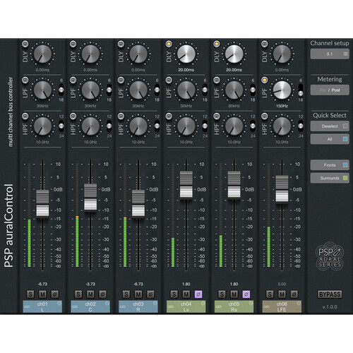 PSPAudioware PSP auralControl Multichannel Processing Plug-In