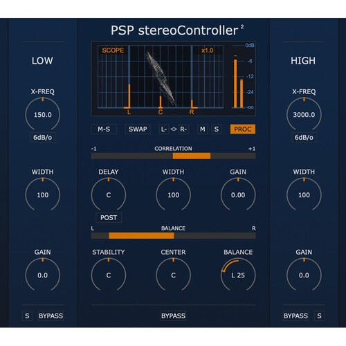 PSPAudioware PSP stereoController2 Stereophonic Correction Plug-In