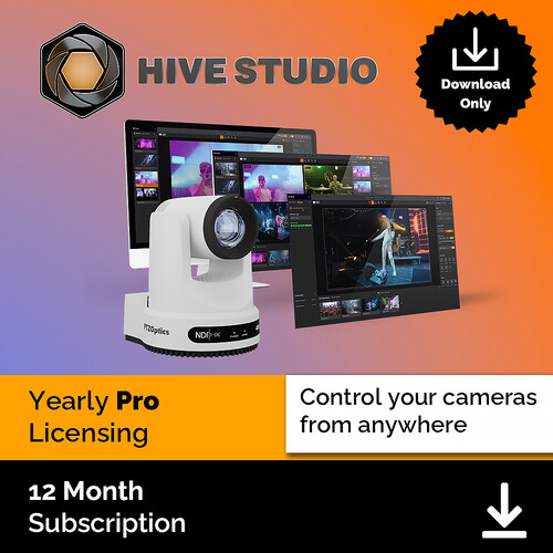 PTZOptics Hive Studio Professional Video Production Software (Annual License)