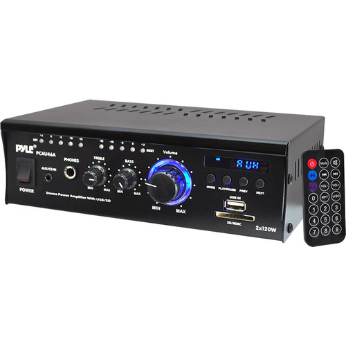 Pyle Pro PCAU46A 240W Stereo Power Amplifier