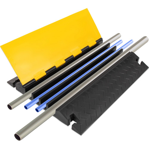 Pyle Pro Heavy-Duty Flip-Open Cable Protector Ramp (23.2 x 31.5")