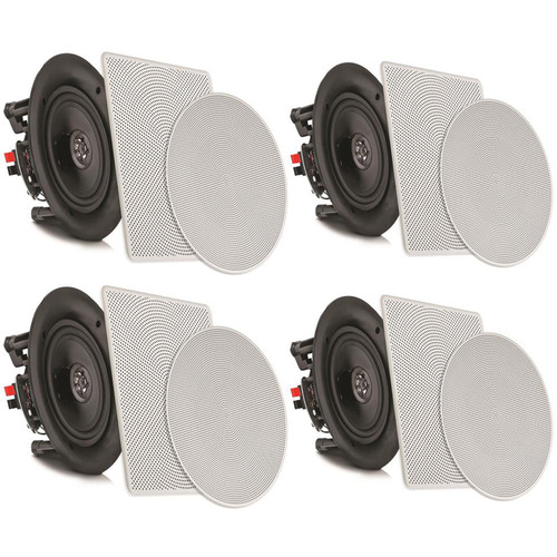 Pyle Pro PDICBT266 6.25" Bluetooth Ceiling / Wall Speaker Kit (4-Pack)