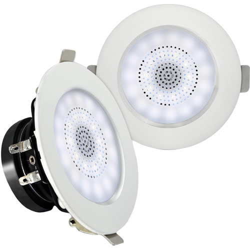 Pyle Pro PDICBTL3F 3" Bluetooth Ceiling/Wall Speakers with LED Light (Pair)