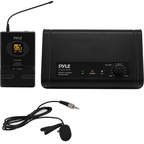 Pyle Pro PDWM1958B Wireless Lavalier Microphone System (579.1 to 594.1 MHz)