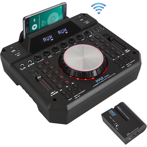 Pyle Pro Wireless Audio Streaming and DJ Sound FX Mixer with Bluetooth