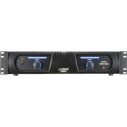 Pyle Pro PPA200 2000 W 2-Channel Professional DJ Power Amplifier (2 RU)