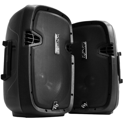 Pyle Pro Dual 10"1 Portable/Wireless PA Speaker Systren with 2 Stands + Cable