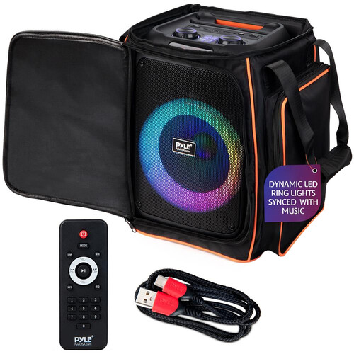 Pyle Pro 100W Portable Bluetooth Speaker with Travel Bag