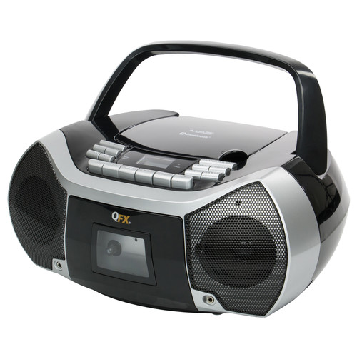 QFX Bluetooth Boombox with Cassette Recorder