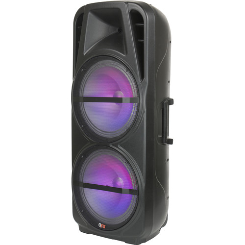 QFX PBX-621501 15" Battery-Powered Portable Bluetooth Party Speaker (Black)