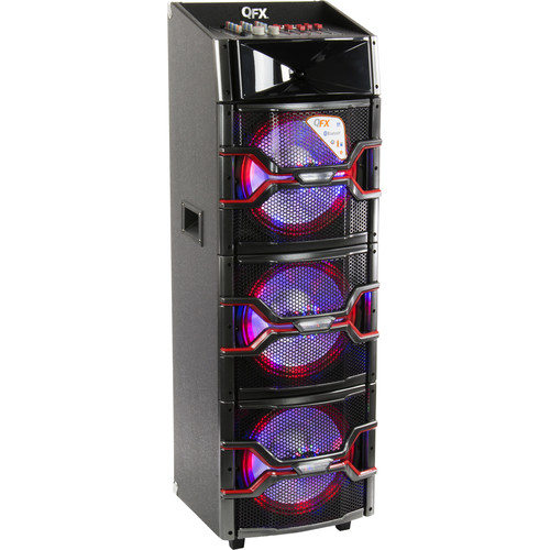 QFX Bluetooth Cabinet Speaker with Built-in Amplifier,