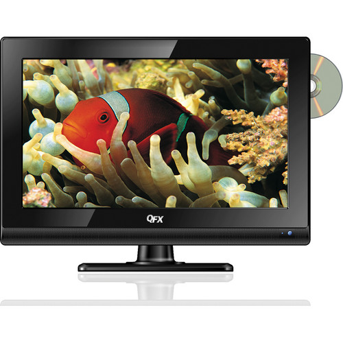 QFX 15.6" LED TV with ATSC / NTSC Tuner and DVD Player (Black)