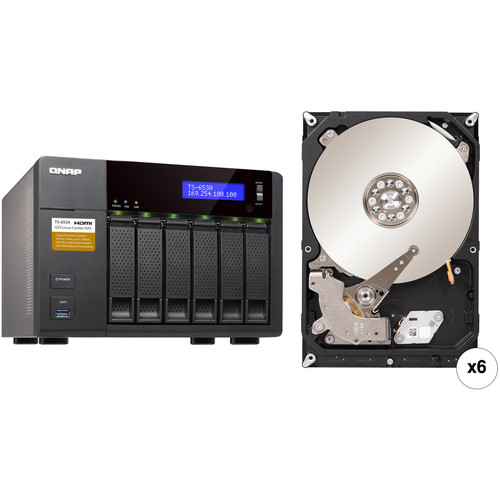 QNAP 12TB (6 x 2TB) TS-653A 6-Bay NAS Server Kit B&H Photo Video
